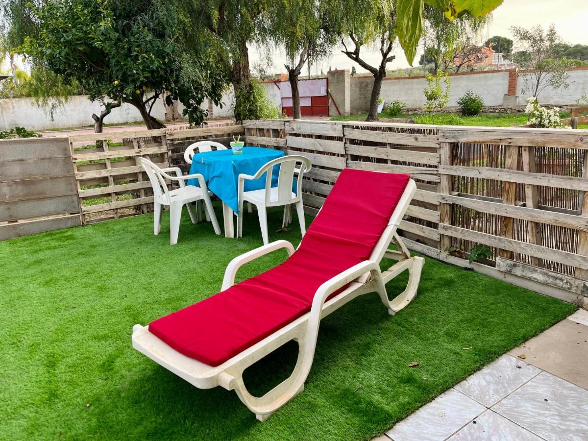 Estudio Adosado Acogedor Con Jardin, Barbacoa Y Parking Privado Alicante Bagian luar foto